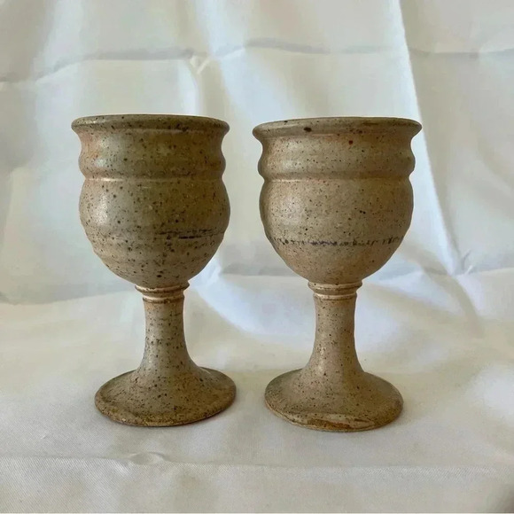 Stoneware Goblets - Picture 3 of 5